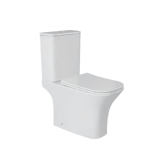 Σετ Λεκάνη-Καζανάκι Rimless Μήλος 66x36x77 ΛΕΚΑΝΕΣ ΣΕΤ