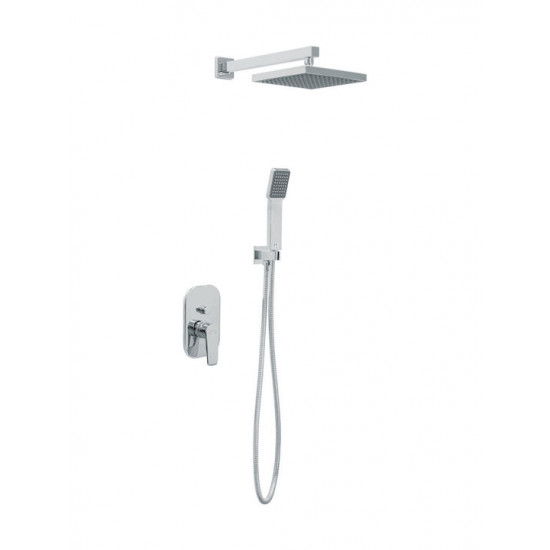 Εντοιχιζόμενες μπαταρίες μπάνιου - Μπαταρίες μπάνιου - Εντοιχιζόμενη Μπαταρία Ντούζ Δύο Ροών Πλήρες Σετ Modea Optima Χρωμέ 00-07710 ΕΝΤΟΙΧΙΖΟΜΕΝΕΣ