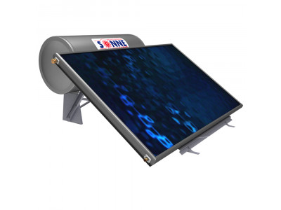 Ηλιακός Θερμοσίφωνας Atlas Glass Διπλής Ενέργειας 160lt/2.30m²-Οριζόντιος Ταράτσας Sonne
